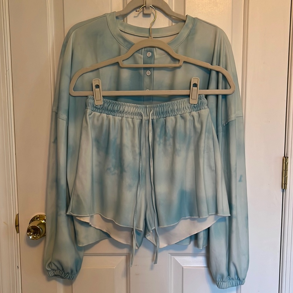 tie dye pajama set